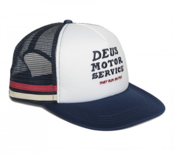 DEUS EX MACHINA Hat Service Peak - blue &amp; white