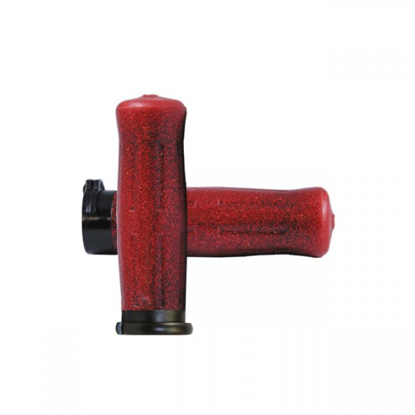 AVON Grips Avon Old School grips coke bottle look red sparkle - 74-20 H-D with single or dual throttle cables (excl. Street)