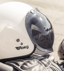 Silver Viviance 3-Snap Button Bubble Visor Flip Up Wind Face Shield Lens for Motorcycle Helmet 3 Color 