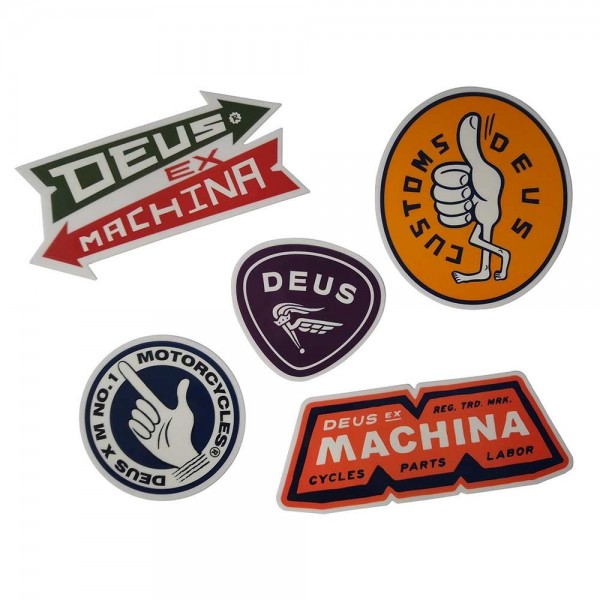 DEUS EX MACHINA Sticker Sticker Pack - set of 5 stickers