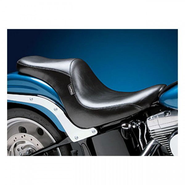 LEPERA Sitz Silhouette Deluxe 2-up seat. Gel - 06-17 Softail (excl. FXS, FLS/S) with 200mm rear