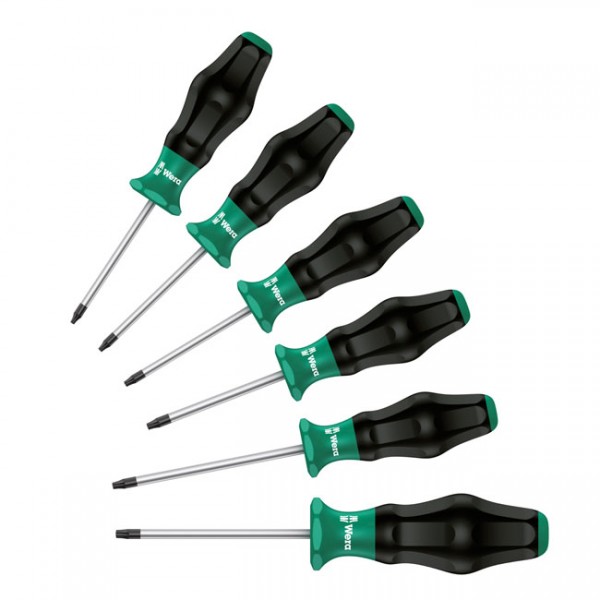 WERA Tools Screwdriver Set 6 pcs. Kraftform comfort - Torx® screws