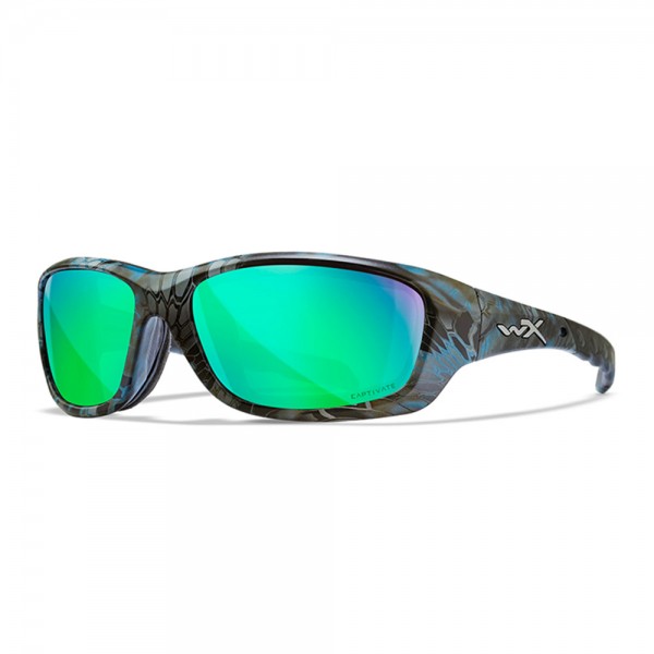 Wiley X Sunglasses Gravity Captivate green mirror