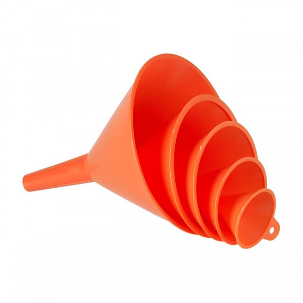 PRESSOL Accessories - Orange funnel set. 5-piece 50mm to 150mm