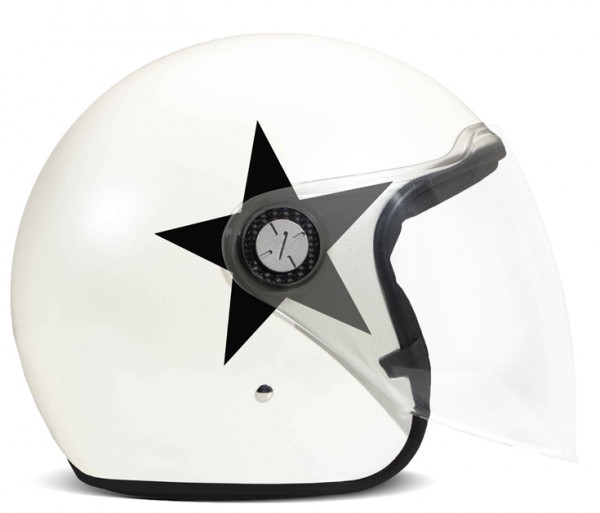 DMD Open Face Helmet P1 Star White