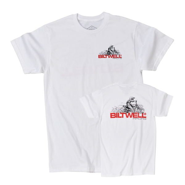 BILTWELL T-Shirt Spare Parts Tee in weiß