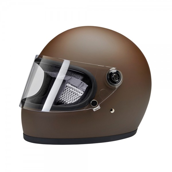 BILTWELL Gringo S Flat Chocolate with ECE and DOT