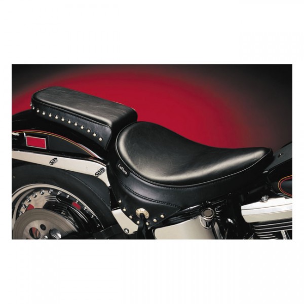 LEPERA Sitz Sanora solo seat. Smooth with skirt - 84-99 Softail (NU)