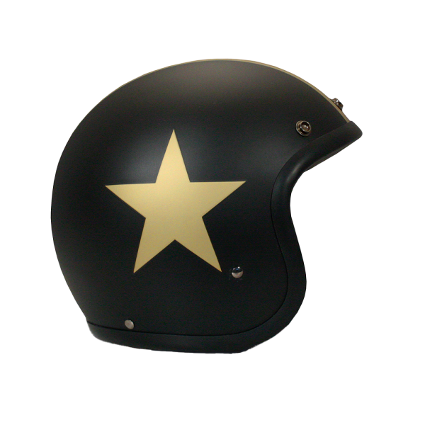 DMD Retro open face helmet Star Gold ECE.06
