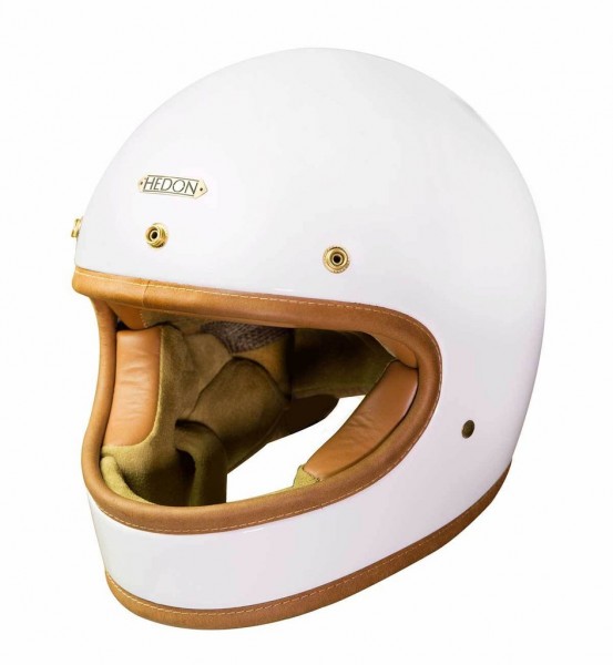 HEDON Heroine Classic Knight White Motorcycle Helmet