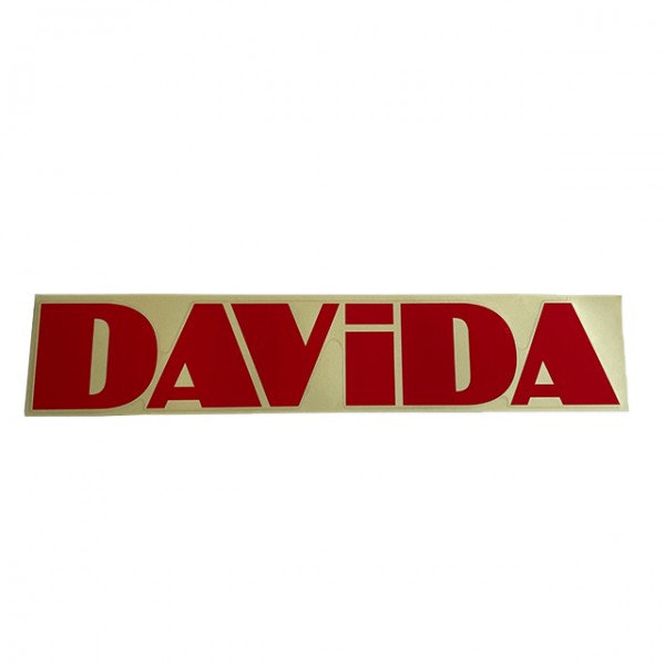 DAVIDA Logo Sticker groß in Rot
