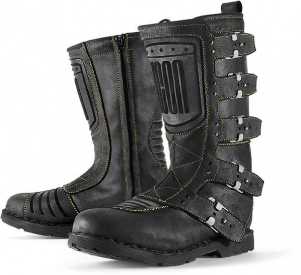 ICON 1000 Motorcycle Boots Elsinore CE - black