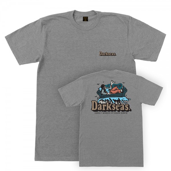 DARK SEAS T-Shirt Couch Surfin Grau