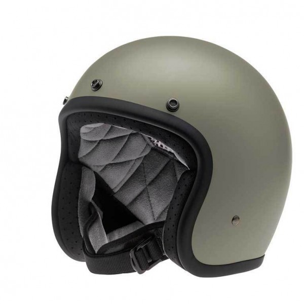 Biltwell Bonanza Flat Titanium DOT Open Face Helmet 