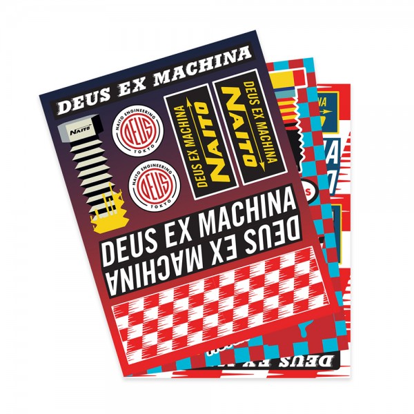 DEUS EX MACHINA Naito Sticker Sheets mit 35 Aufklebern