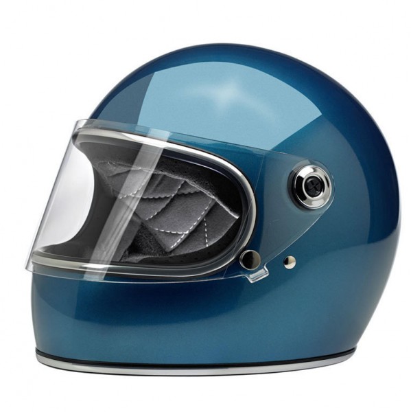 Biltwell Full Face Helmet Gringo S Pacific Blue with ECE DOT
