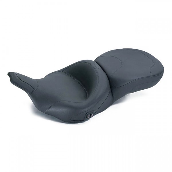 MUSTANG Sitz Mustang, Wide Touring seat. Heated - 97-07 FLHT, FLTR(NU)