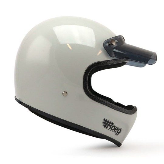 ROEG Peruna Fog White Motorcycle Helmet