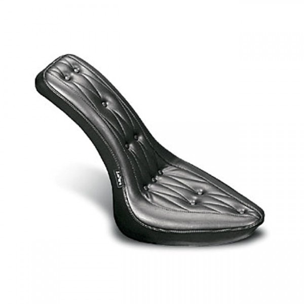 LEPERA Sitz Cobra 2-up seat. Diamond - 00-17 Softail (excl. FXS, FLS/S) with up to 150mm rear ti