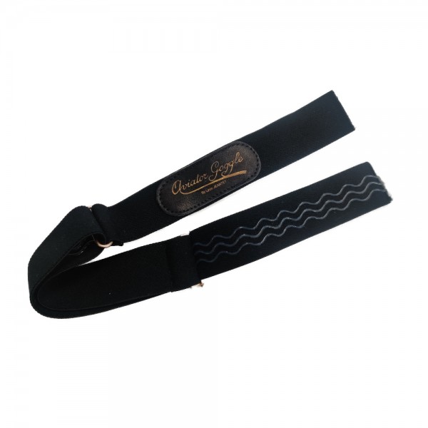 AVIATOR T2 and T3 Goggle Strap in black and gold