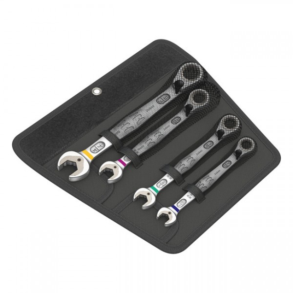WERA Tools ratcheting wrench set Joker Switch US sizes - 7/16&quot;, 1/2&quot;, 9/16&quot;, 3/4&quot; bolts and nuts