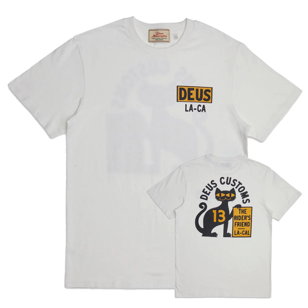 Deus Ex Machina T-Shirt Super Stitious white