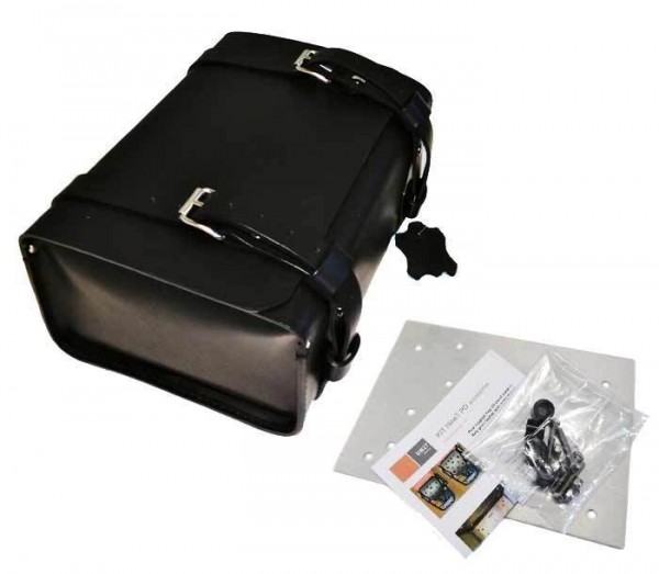 UNITGARAGE Rear Luggage Bag in Grain Leather nineT&quot; for BMW - black