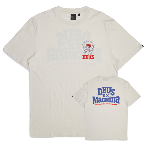 DEUS EX MACHINA T-Shirt New Redline vintage weiß