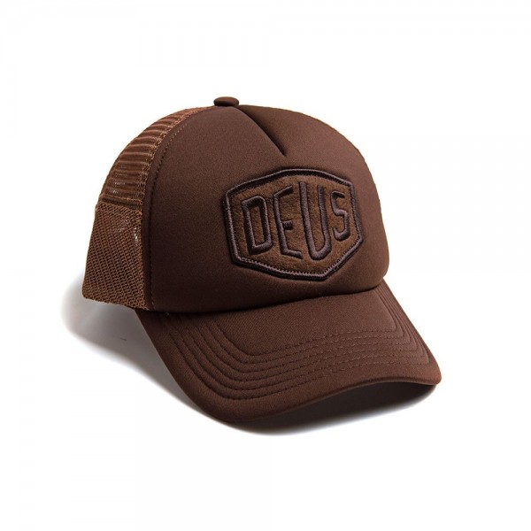 DEUS EX MACHINA hat Fleece Shield Trucker in brown