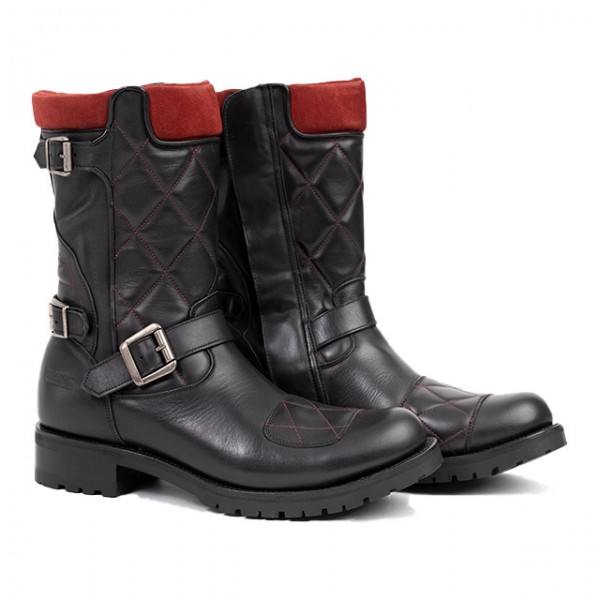 RED SERIES Motorcycle Boots Krass black & red