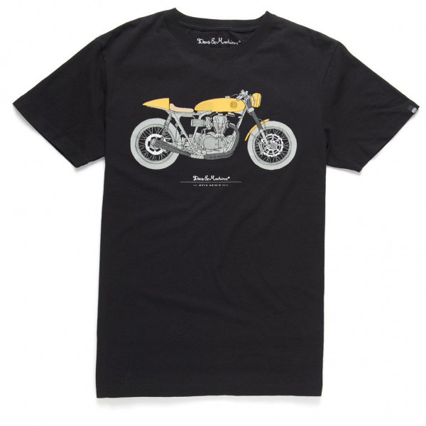 DEUS EX MACHINA T-Shirt Moto Grigio Tee - black