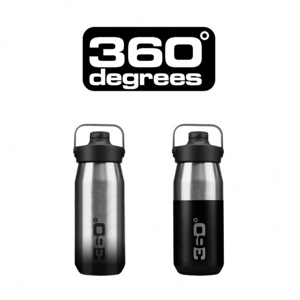 360 DEGREES Flasche Wide Mouth Insulated with Sipper Cap - 550ml