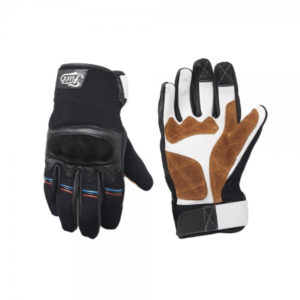 FUEL Gloves Rally Raid In Black Brown And White