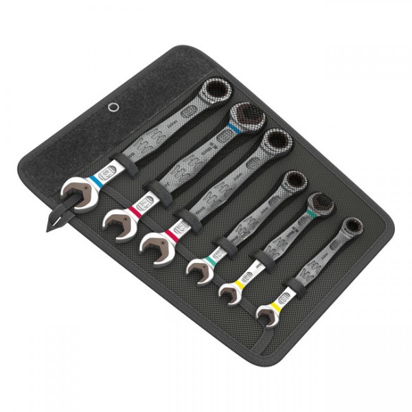 WERA Tools ratcheting wrench set Joker open/ box end Metric - 10,13,17,19mm bolts and nuts