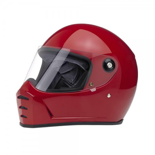 Biltwell Lane Splitter Full Face Helmet in Blood Red with ECE DOT 