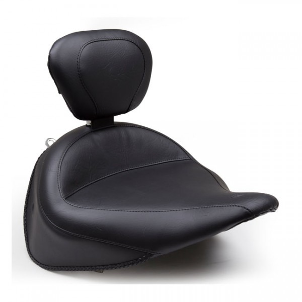 MUSTANG Sitz Mustang, Wide Touring solo seat. With rider backrest - 16-17 FLSTC; 16-17 FLSTN (wi