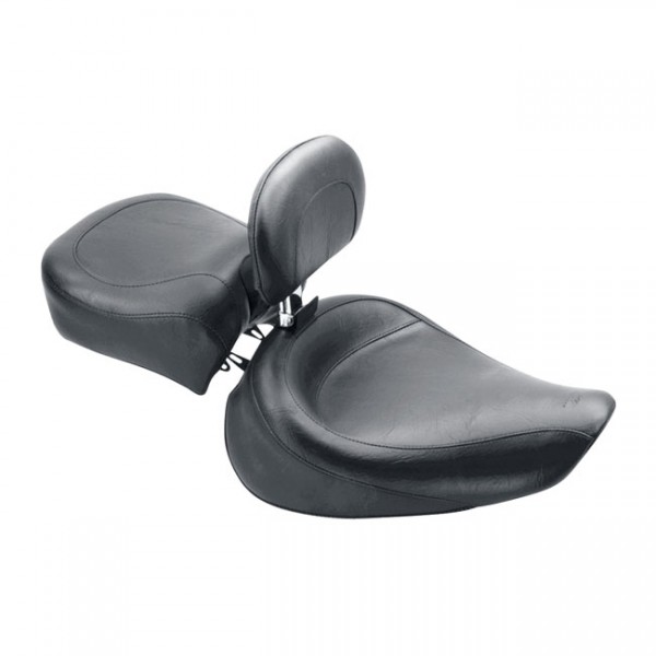 MUSTANG Seat Mustang, Wide Touring passenger seat. Recessed - 96-05 Dyna (NU)