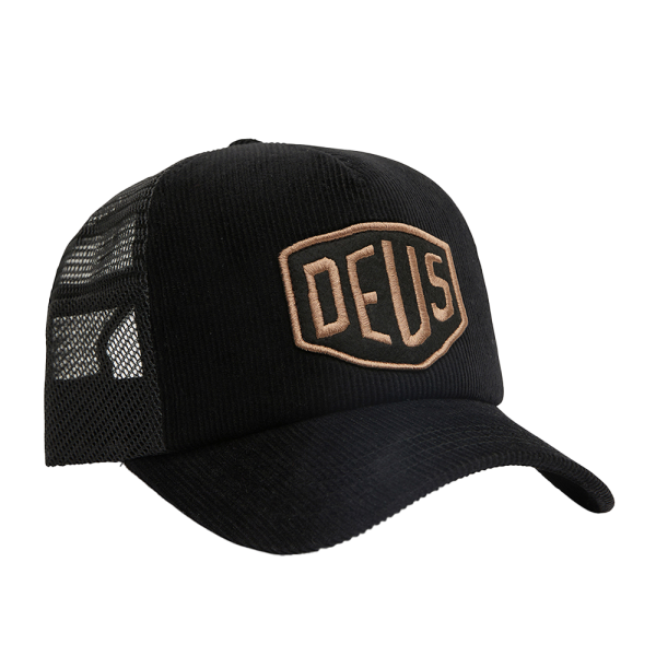 Deus Ex Machina Cap Shield Cord Trucker Schwarz
