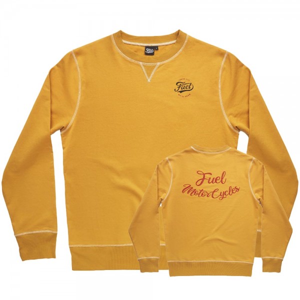 FUEL Crew Sweatshirt Mustard in Yellow