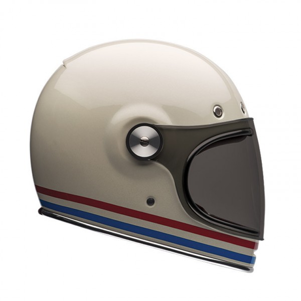 BELL Helmet Bullitt DLX Stripes Pearl White ECE