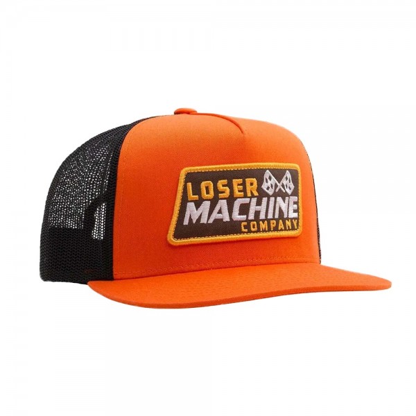 Loser Machine Company Cap Finish Line orange & schwarz