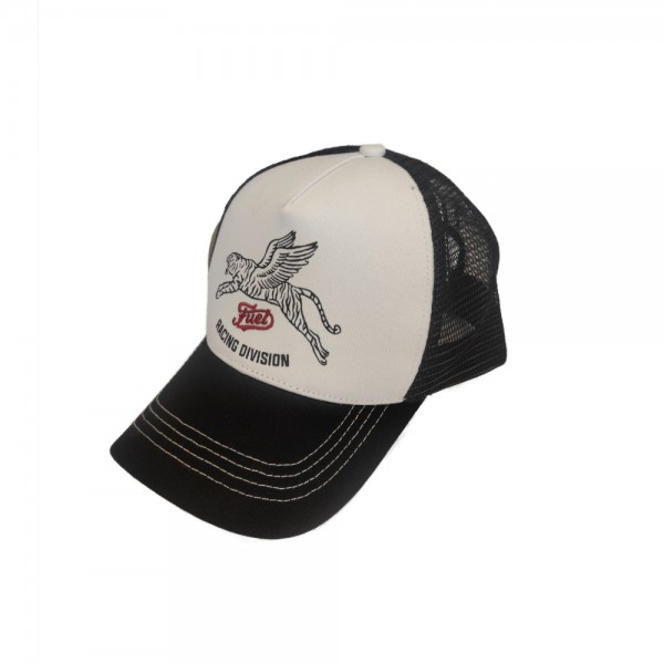 FUEL Racing Divison hat in black & white