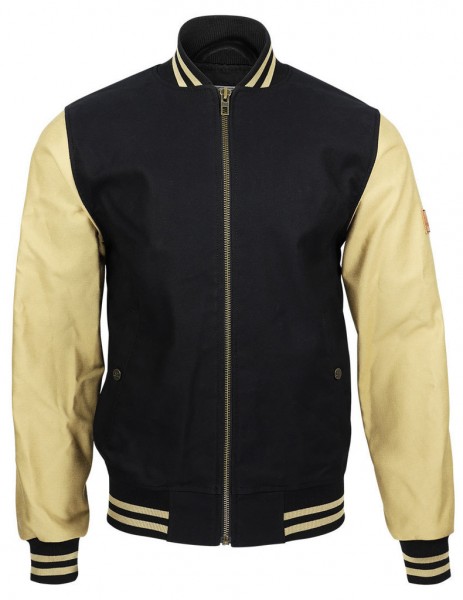 ROKKER Jacke College Jacket - beige &amp; schwarz