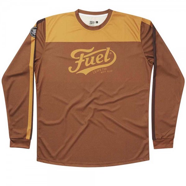 FUEL Moto Jersey Marathon in brown and yellow