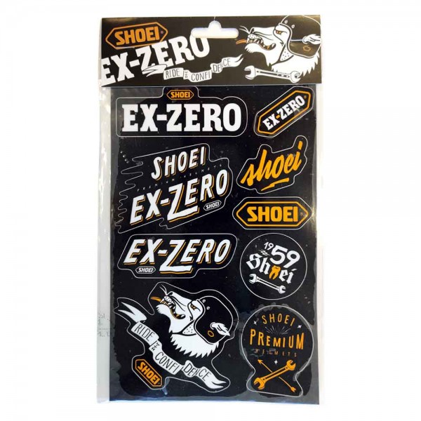 SHOEI Aufkleber EX-Zero Sticker Set mit 9 Stück