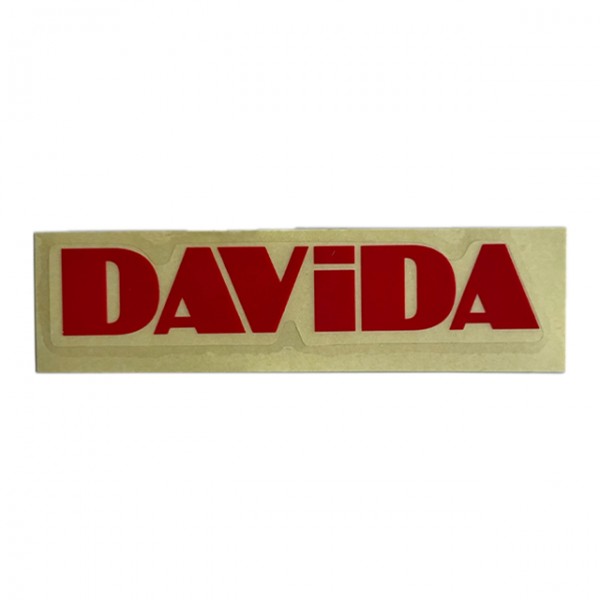 DAVIDA Logo Sticker in red