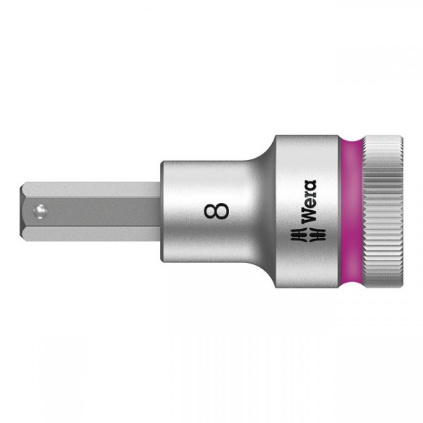 WERA Tools Zyklop 1/2&quot; Hex socket bit with holding function - 8/ 60mm