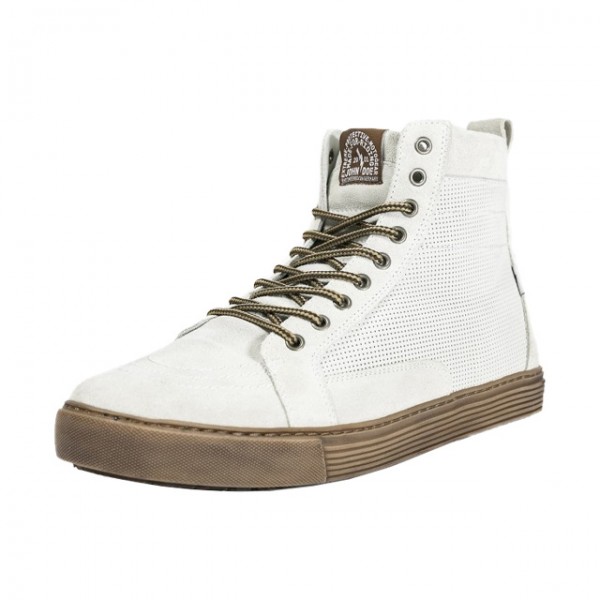 JOHN DOE Neo in white with brown sole