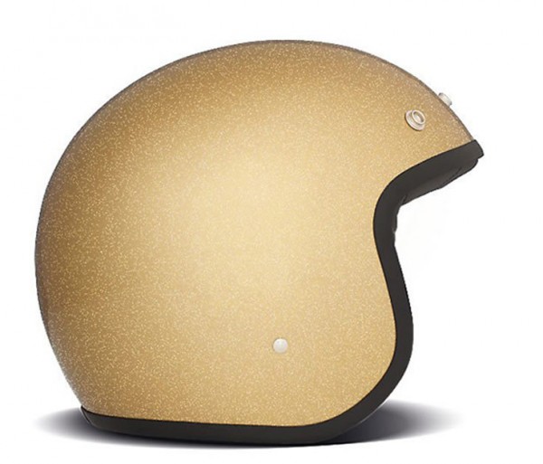 DMD Open Face Helmet Vintage Glitter Gold