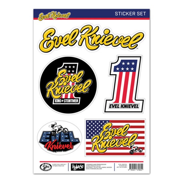 24Helmets Sticker Set Evel Knievel